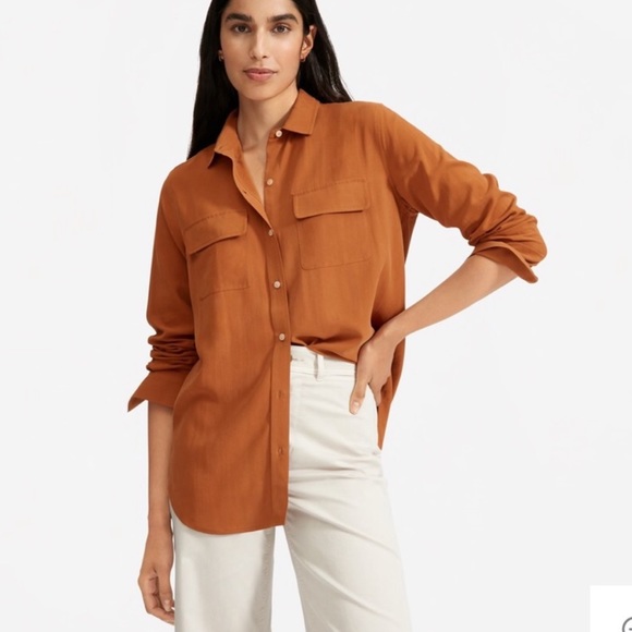 Everlane Tops - Everlane Washable Silk Relaxed Shirt